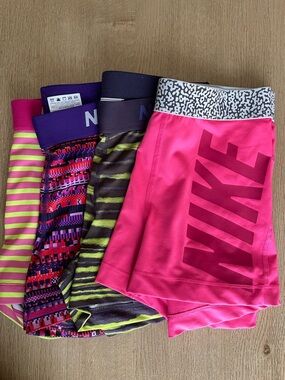 SET OF FOUR Nike Pro Performance Shorts